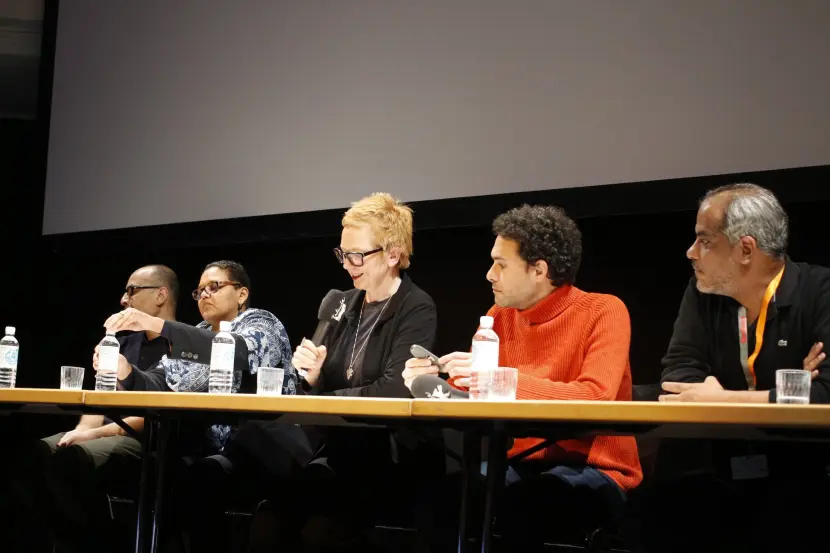 "Of Dust and Rubies – A Film on Suspension" panel discussion with two NAAS members at the Berlinale Forum Expanded