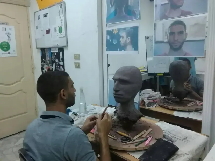 Busy times at the Animation School Jesuite Cairo